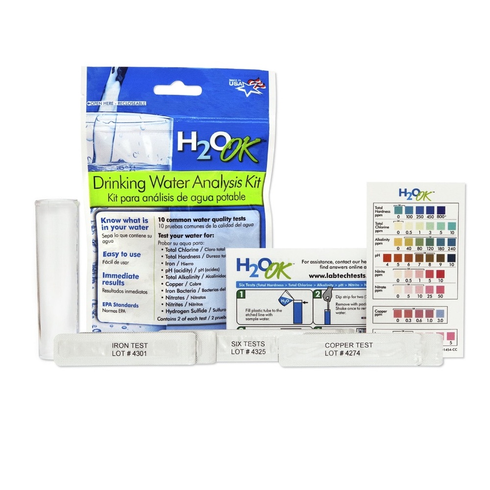 LabTech LT5010 H2O OK Drinking Water 10 Ct Quality Analysis Test Strips Kit NWT
